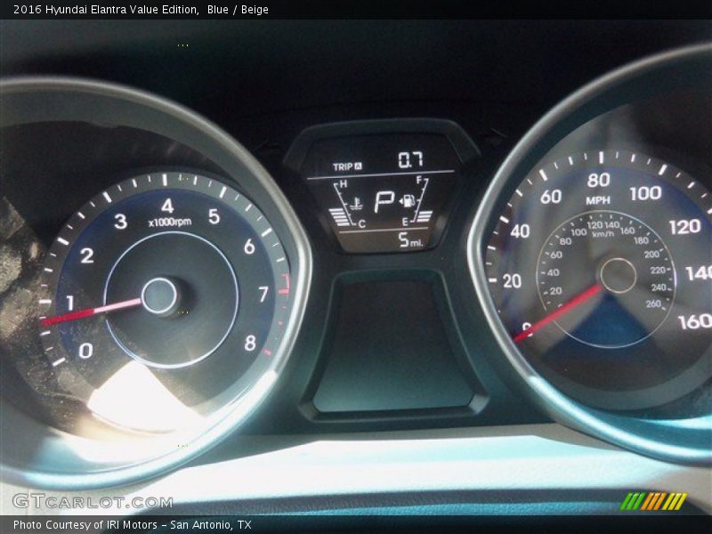 Blue / Beige 2016 Hyundai Elantra Value Edition