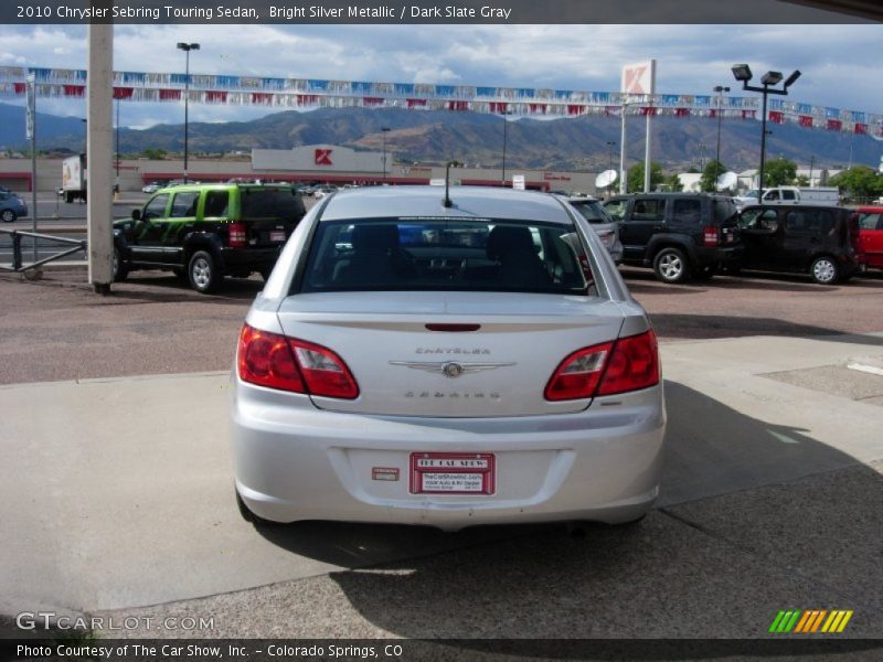 Bright Silver Metallic / Dark Slate Gray 2010 Chrysler Sebring Touring Sedan