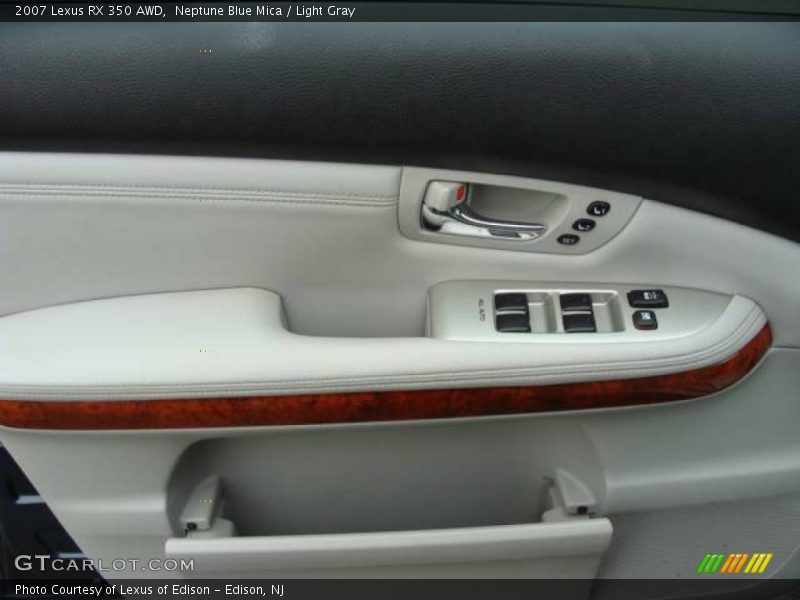 Neptune Blue Mica / Light Gray 2007 Lexus RX 350 AWD