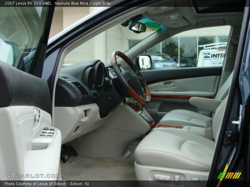 Neptune Blue Mica / Light Gray 2007 Lexus RX 350 AWD
