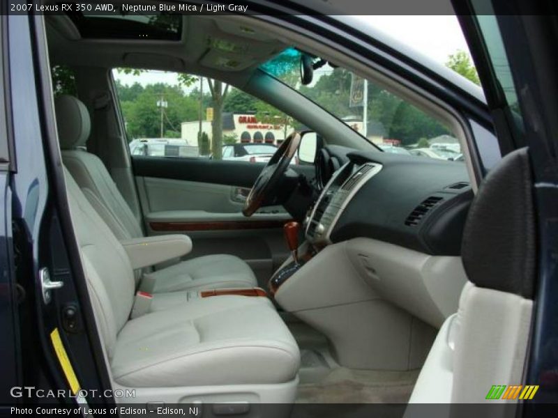 Neptune Blue Mica / Light Gray 2007 Lexus RX 350 AWD