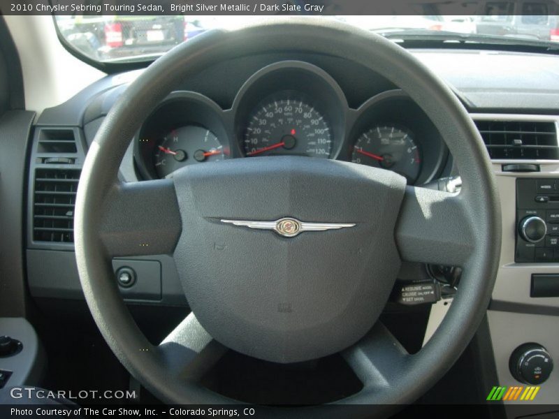 Bright Silver Metallic / Dark Slate Gray 2010 Chrysler Sebring Touring Sedan