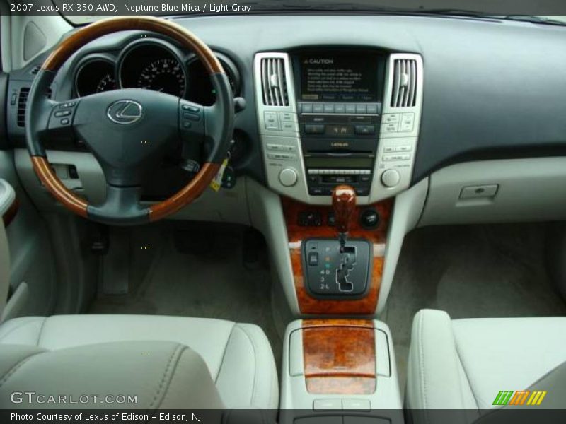 Neptune Blue Mica / Light Gray 2007 Lexus RX 350 AWD