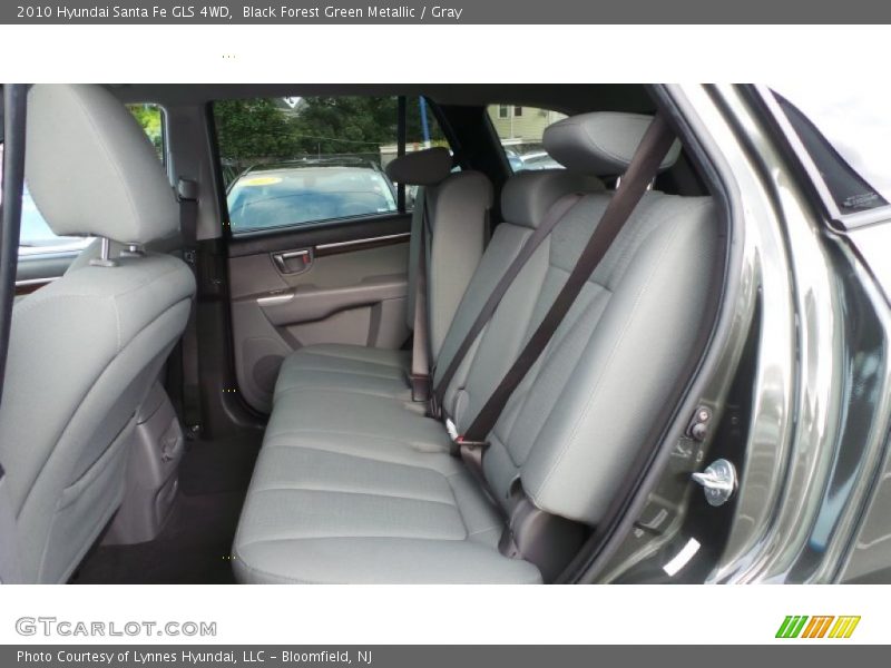 Black Forest Green Metallic / Gray 2010 Hyundai Santa Fe GLS 4WD