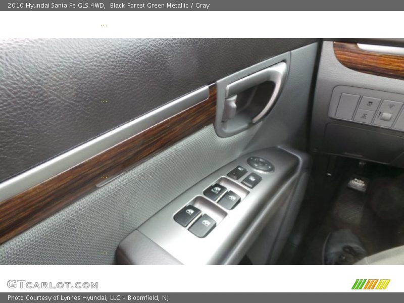 Black Forest Green Metallic / Gray 2010 Hyundai Santa Fe GLS 4WD