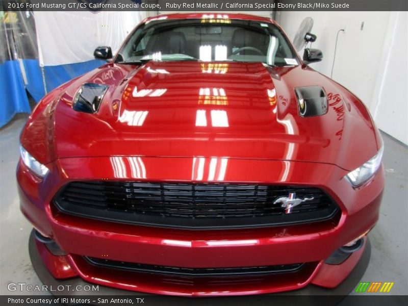 Ruby Red Metallic / California Special Ebony Black/Miko Suede 2016 Ford Mustang GT/CS California Special Coupe