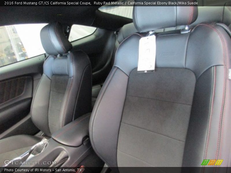 Ruby Red Metallic / California Special Ebony Black/Miko Suede 2016 Ford Mustang GT/CS California Special Coupe