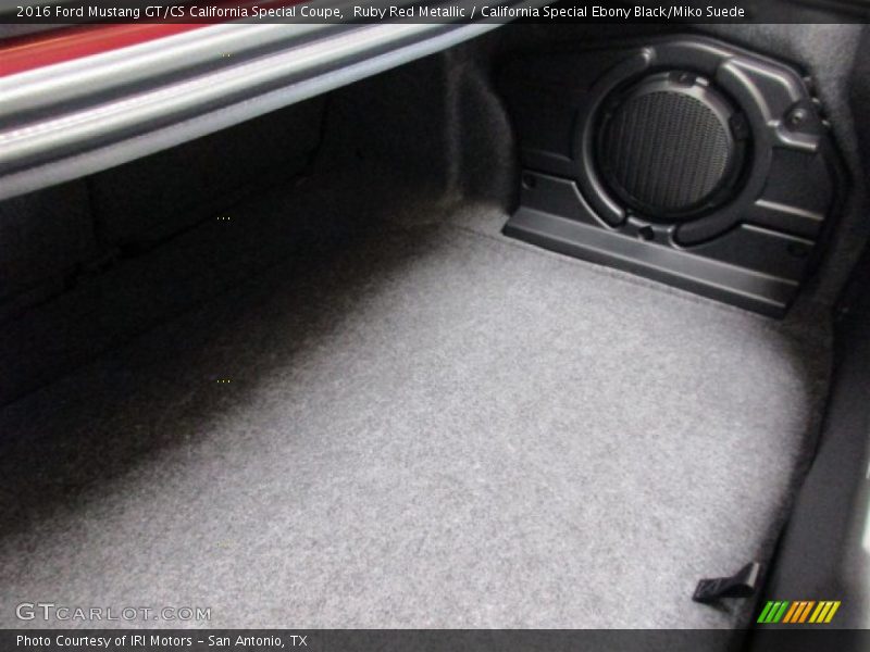 Ruby Red Metallic / California Special Ebony Black/Miko Suede 2016 Ford Mustang GT/CS California Special Coupe