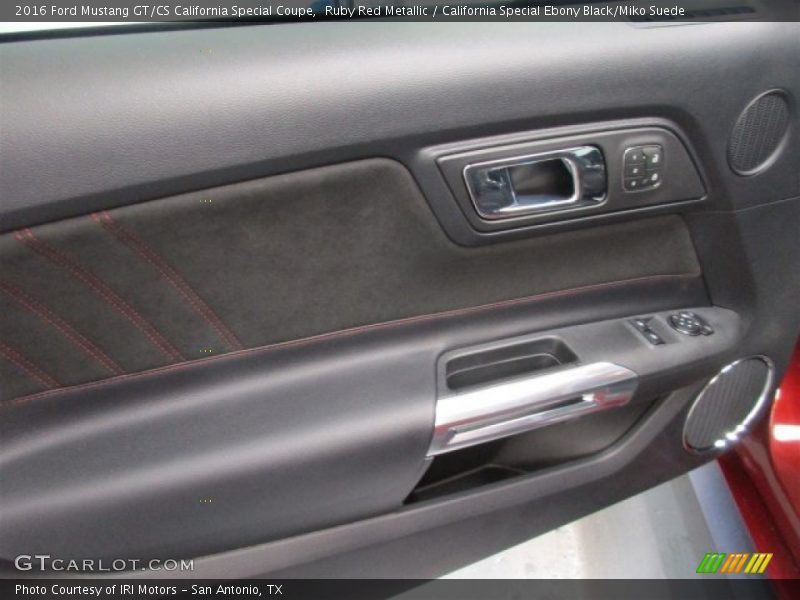 Ruby Red Metallic / California Special Ebony Black/Miko Suede 2016 Ford Mustang GT/CS California Special Coupe