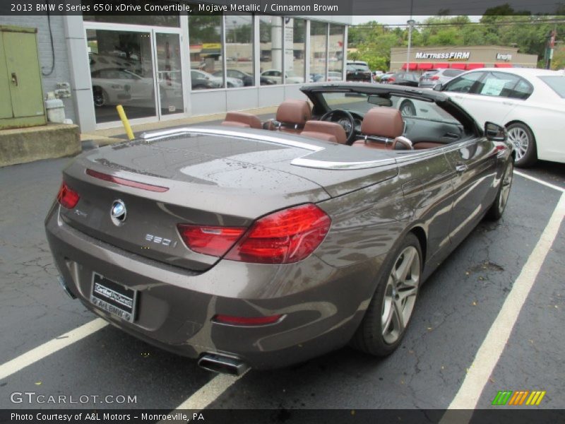 Mojave Metallic / Cinnamon Brown 2013 BMW 6 Series 650i xDrive Convertible