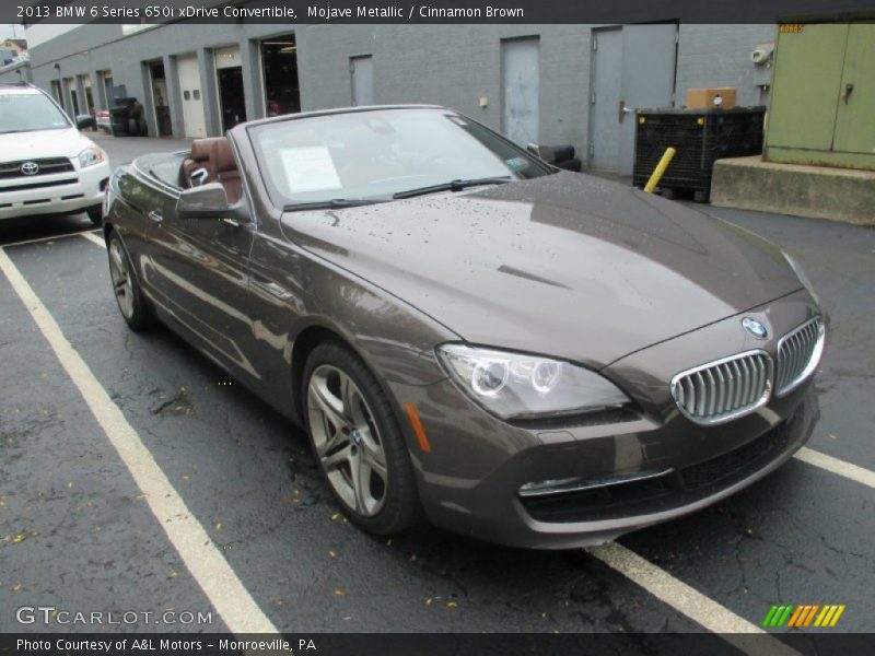 Mojave Metallic / Cinnamon Brown 2013 BMW 6 Series 650i xDrive Convertible