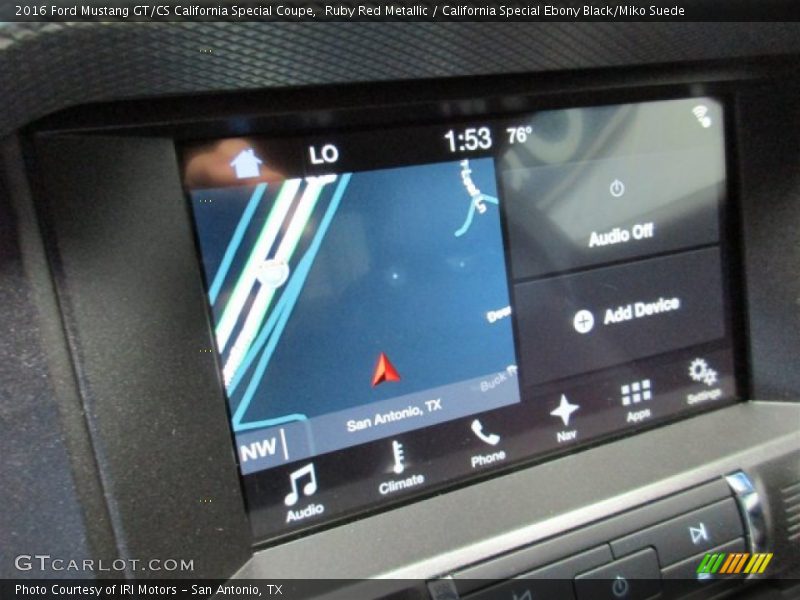 Ruby Red Metallic / California Special Ebony Black/Miko Suede 2016 Ford Mustang GT/CS California Special Coupe