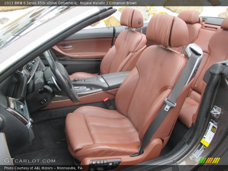 Front Seat of 2013 6 Series 650i xDrive Convertible