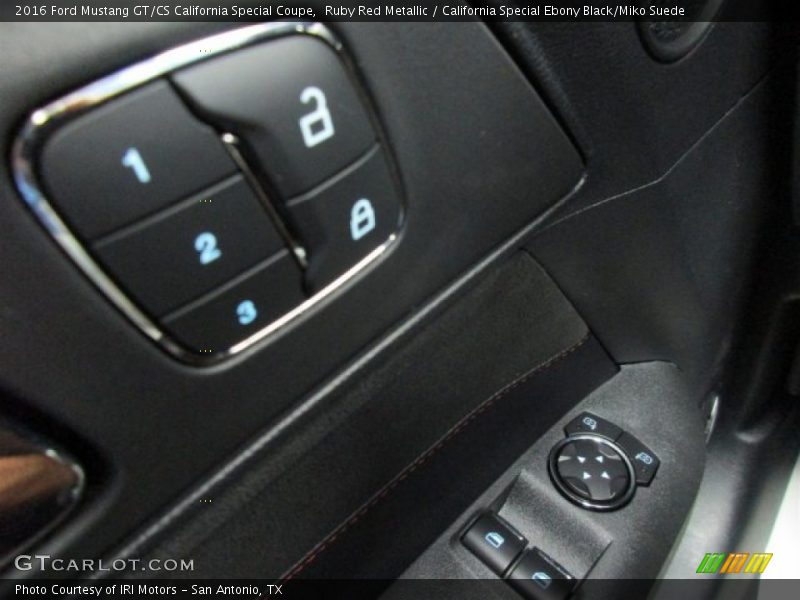 Ruby Red Metallic / California Special Ebony Black/Miko Suede 2016 Ford Mustang GT/CS California Special Coupe
