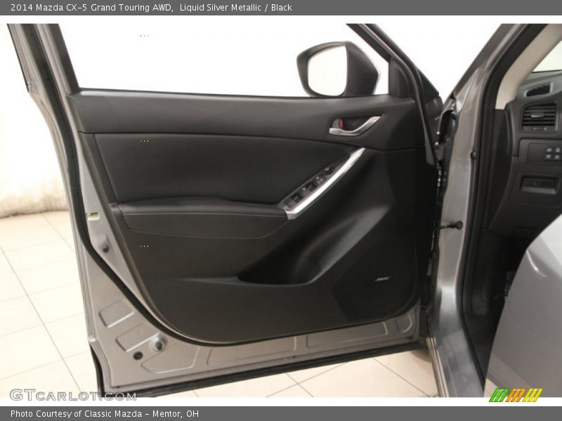 Liquid Silver Metallic / Black 2014 Mazda CX-5 Grand Touring AWD
