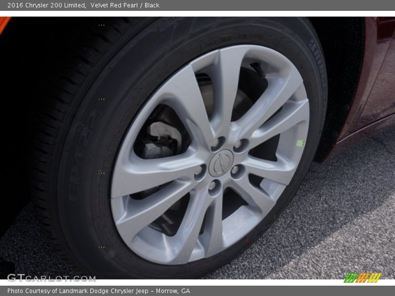 Velvet Red Pearl / Black 2016 Chrysler 200 Limited