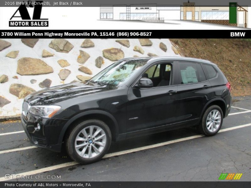 Jet Black / Black 2016 BMW X3 xDrive28i