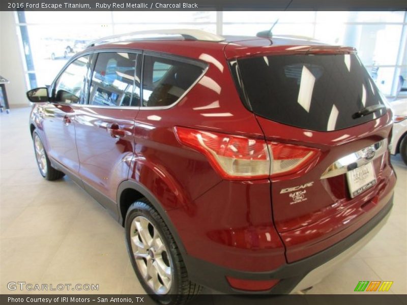 Ruby Red Metallic / Charcoal Black 2016 Ford Escape Titanium