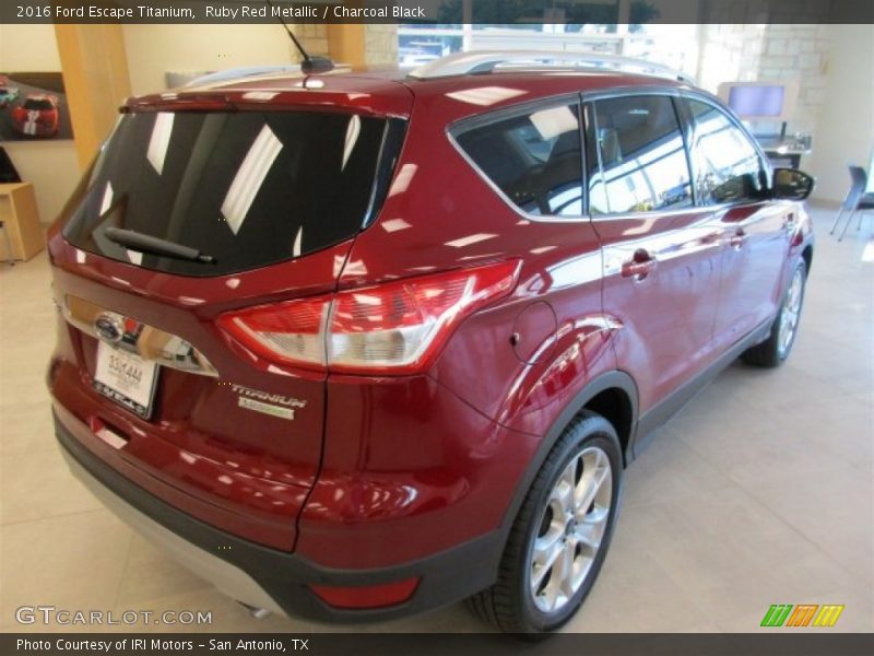 Ruby Red Metallic / Charcoal Black 2016 Ford Escape Titanium