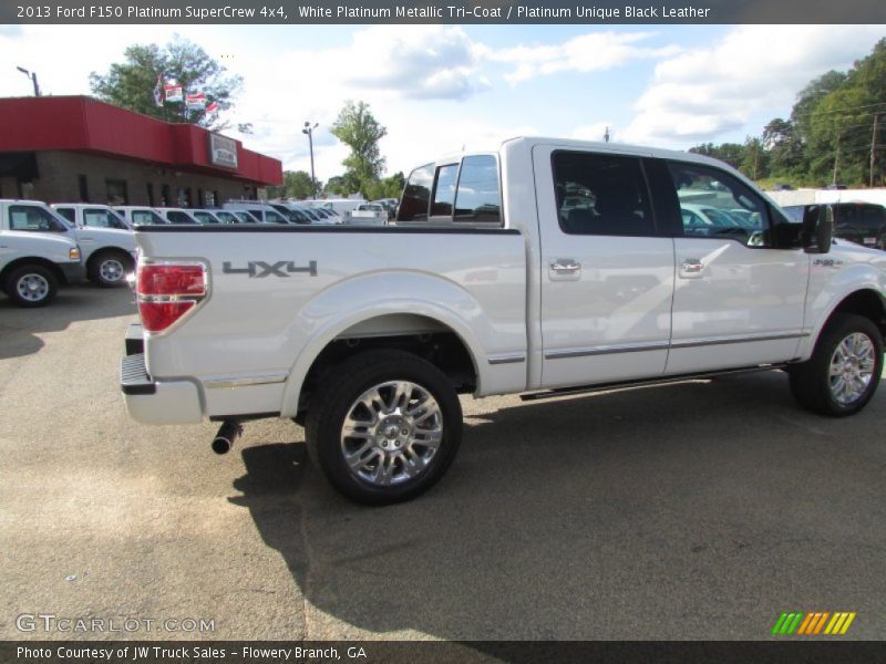 White Platinum Metallic Tri-Coat / Platinum Unique Black Leather 2013 Ford F150 Platinum SuperCrew 4x4