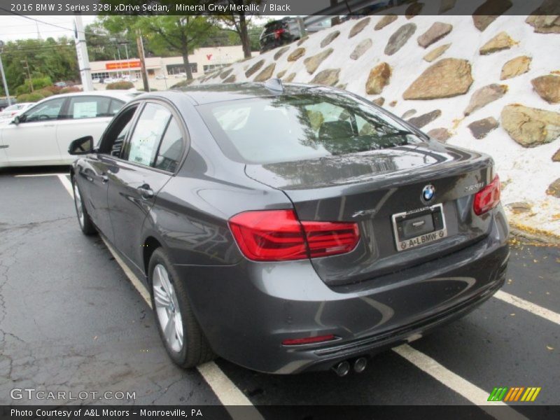 Mineral Grey Metallic / Black 2016 BMW 3 Series 328i xDrive Sedan