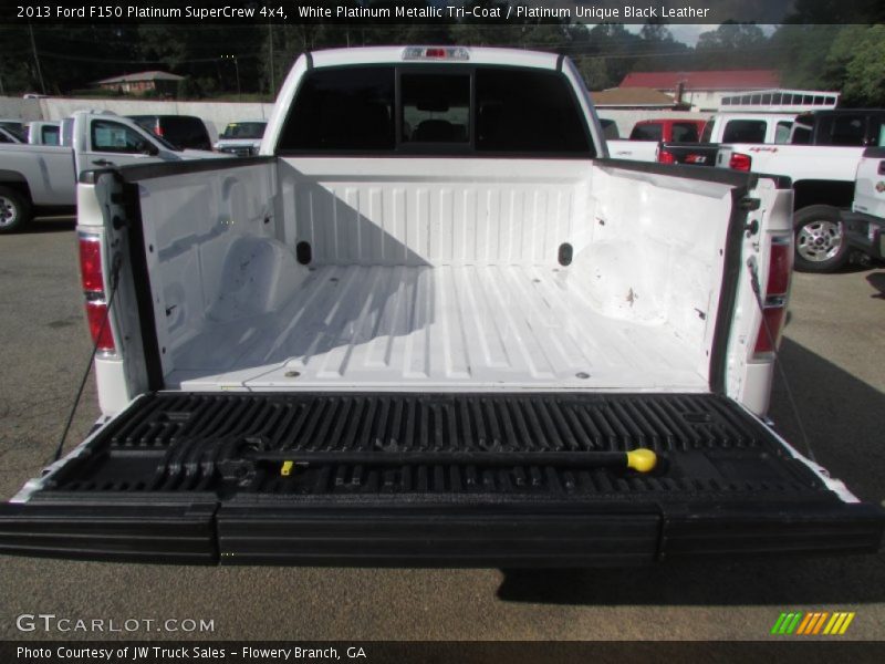 White Platinum Metallic Tri-Coat / Platinum Unique Black Leather 2013 Ford F150 Platinum SuperCrew 4x4