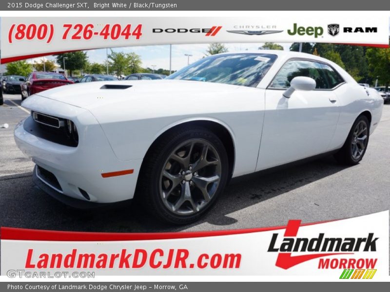 Bright White / Black/Tungsten 2015 Dodge Challenger SXT
