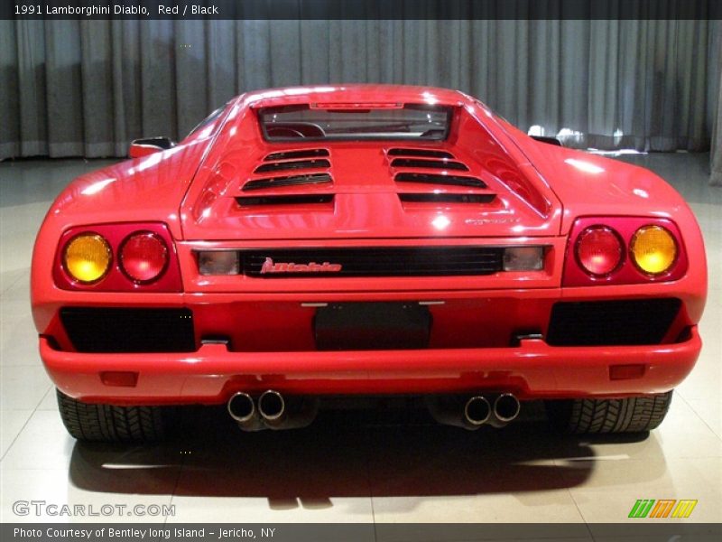 1991 Lamborghini Diablo, Red / Black, Rear - 1991 Lamborghini Diablo 