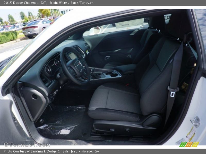 Bright White / Black/Tungsten 2015 Dodge Challenger SXT