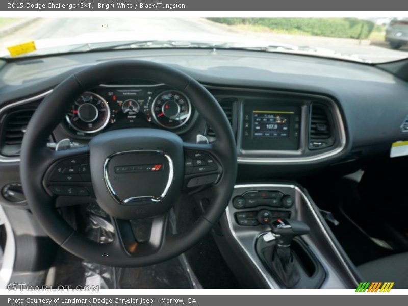 Bright White / Black/Tungsten 2015 Dodge Challenger SXT