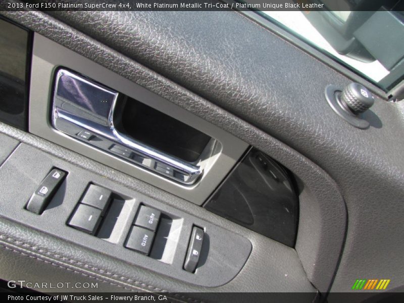 White Platinum Metallic Tri-Coat / Platinum Unique Black Leather 2013 Ford F150 Platinum SuperCrew 4x4