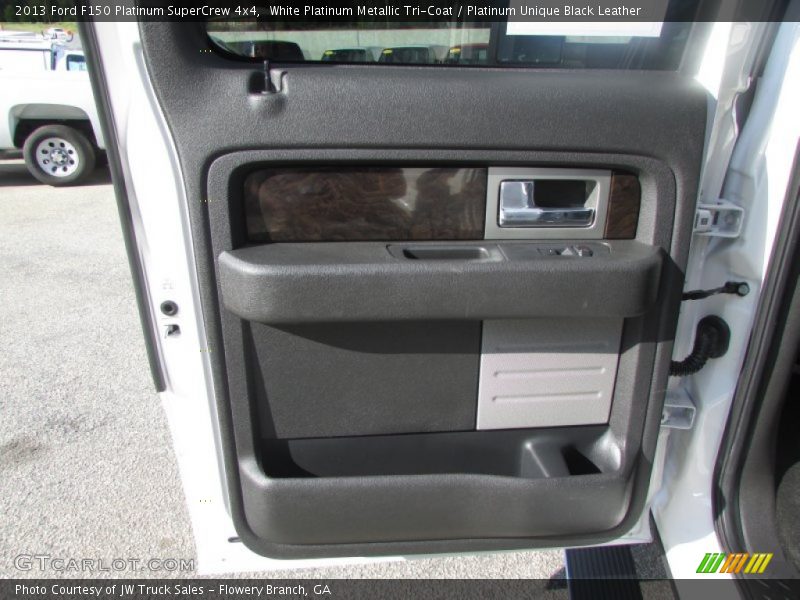 White Platinum Metallic Tri-Coat / Platinum Unique Black Leather 2013 Ford F150 Platinum SuperCrew 4x4
