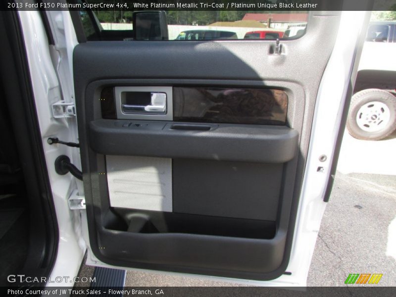 White Platinum Metallic Tri-Coat / Platinum Unique Black Leather 2013 Ford F150 Platinum SuperCrew 4x4