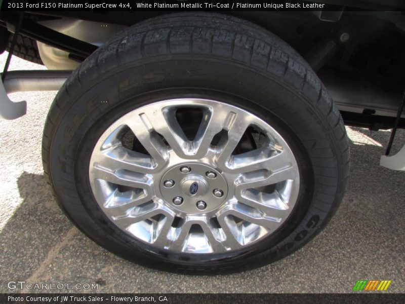 White Platinum Metallic Tri-Coat / Platinum Unique Black Leather 2013 Ford F150 Platinum SuperCrew 4x4