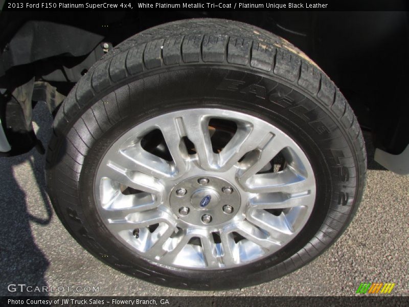 White Platinum Metallic Tri-Coat / Platinum Unique Black Leather 2013 Ford F150 Platinum SuperCrew 4x4