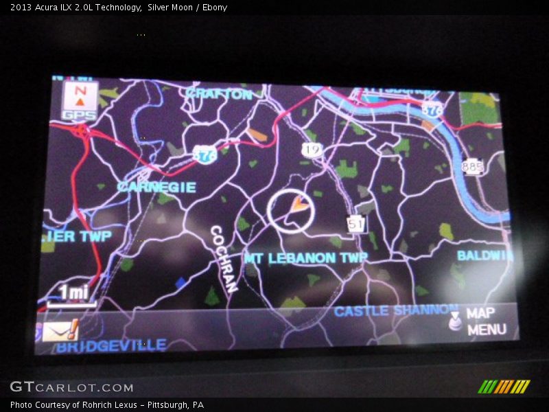 Silver Moon / Ebony 2013 Acura ILX 2.0L Technology