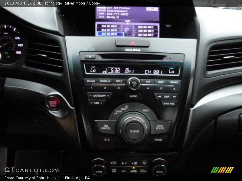 Silver Moon / Ebony 2013 Acura ILX 2.0L Technology