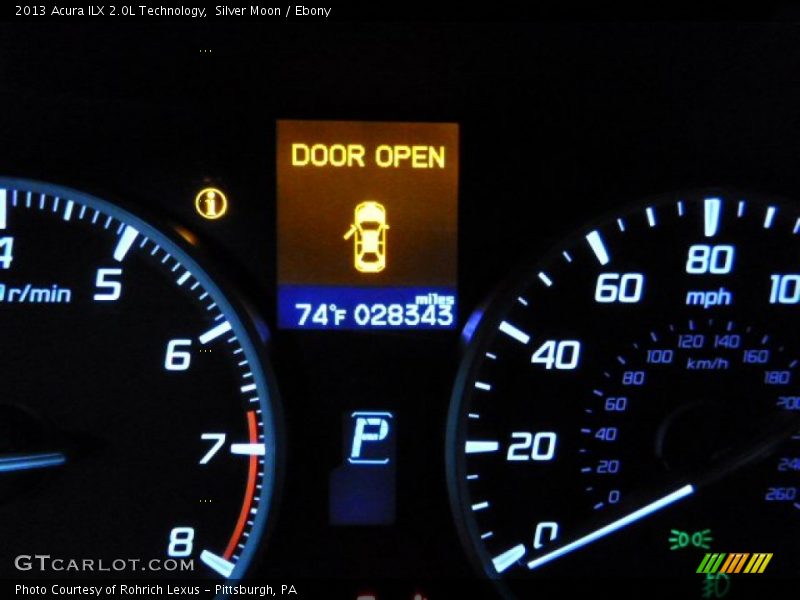 Silver Moon / Ebony 2013 Acura ILX 2.0L Technology