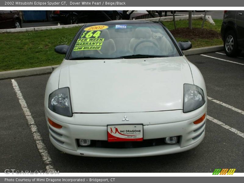 Dover White Pearl / Beige/Black 2002 Mitsubishi Eclipse Spyder GT