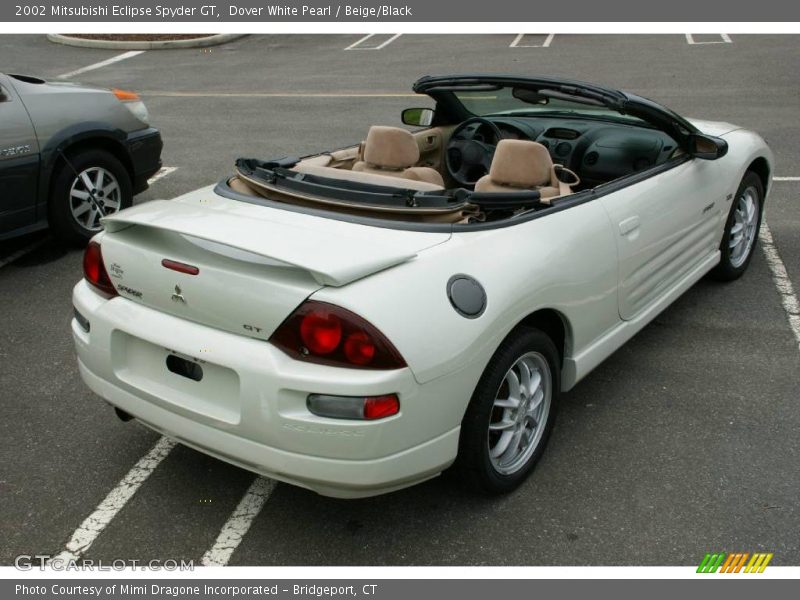 Dover White Pearl / Beige/Black 2002 Mitsubishi Eclipse Spyder GT