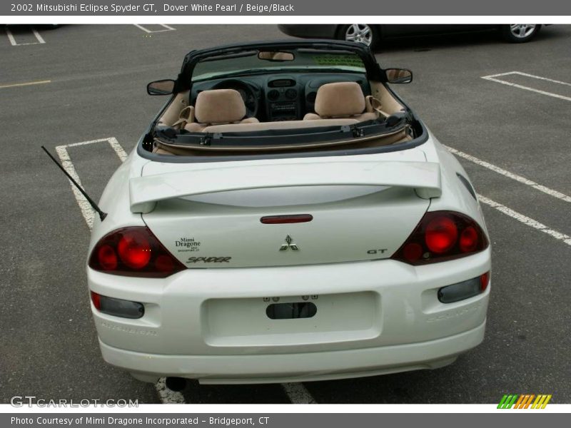 Dover White Pearl / Beige/Black 2002 Mitsubishi Eclipse Spyder GT