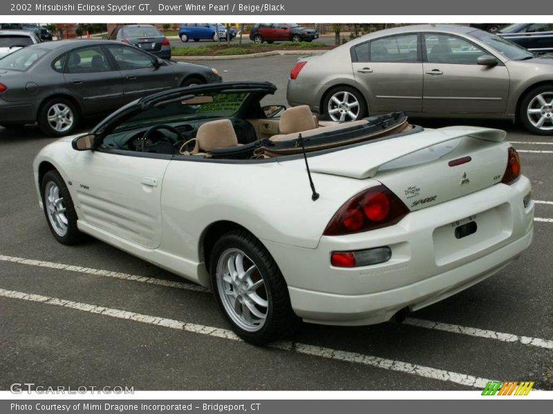 Dover White Pearl / Beige/Black 2002 Mitsubishi Eclipse Spyder GT