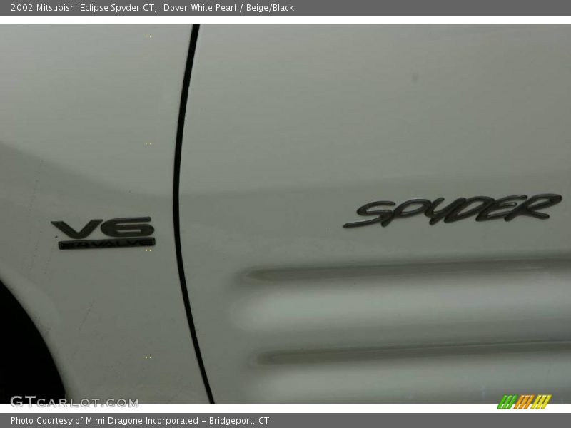 Dover White Pearl / Beige/Black 2002 Mitsubishi Eclipse Spyder GT