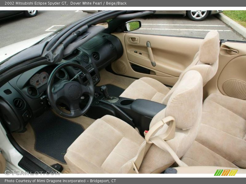 Dover White Pearl / Beige/Black 2002 Mitsubishi Eclipse Spyder GT