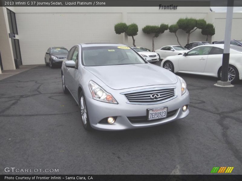 Liquid Platinum / Stone 2013 Infiniti G 37 Journey Sedan