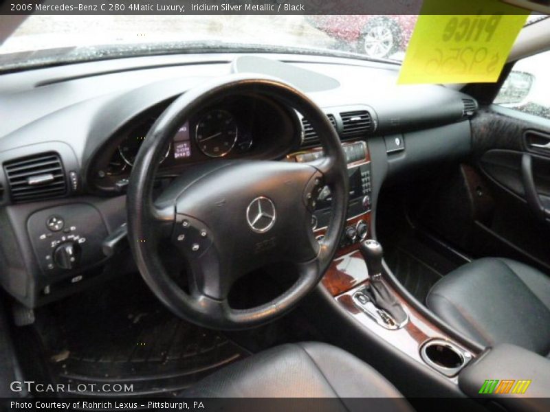 Iridium Silver Metallic / Black 2006 Mercedes-Benz C 280 4Matic Luxury