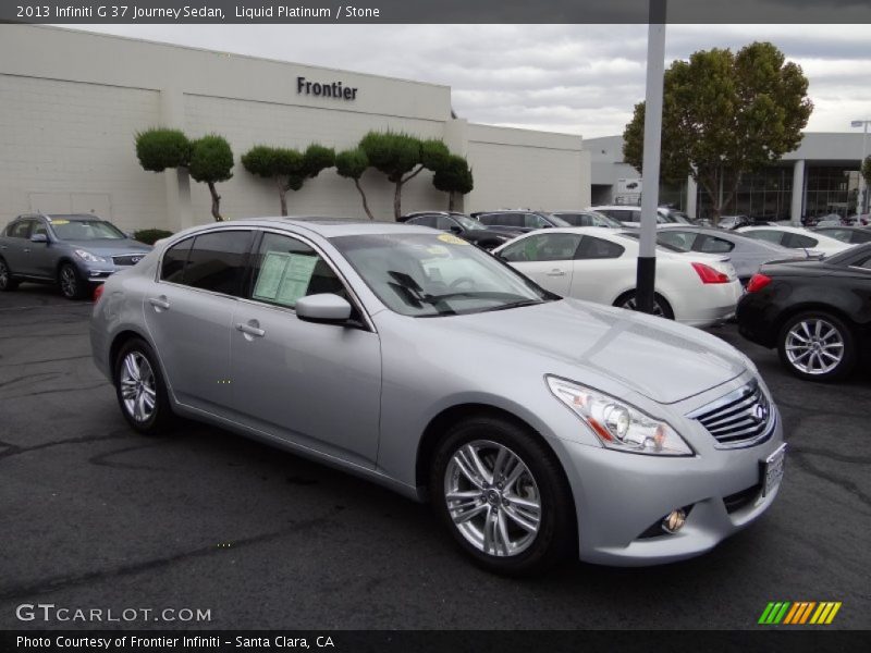 Liquid Platinum / Stone 2013 Infiniti G 37 Journey Sedan