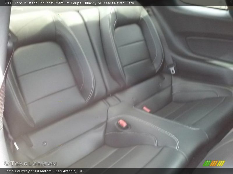 Black / 50 Years Raven Black 2015 Ford Mustang EcoBoost Premium Coupe