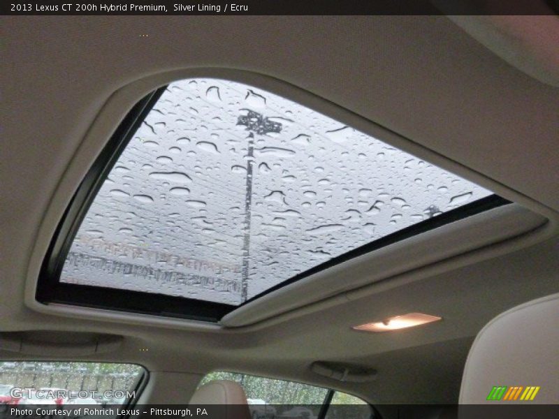 Silver Lining / Ecru 2013 Lexus CT 200h Hybrid Premium