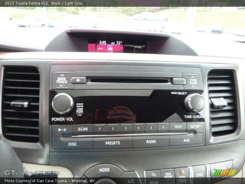 Black / Light Gray 2013 Toyota Sienna XLE